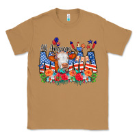 Toasted Coconut All American Mama Cow Flowers Classic Tee - CowCowDesign
