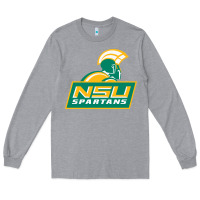 Heather Grey norfolk state spartans Long Sleeve Tee - linhVisuals