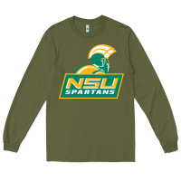 Army Green norfolk state spartans Long Sleeve Tee - linhVisuals