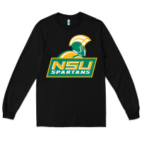 Black norfolk state spartans Long Sleeve Tee - linhVisuals