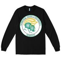 Black norfolk state spartans Long Sleeve Tee - linhVisuals