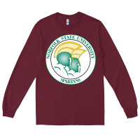 Burgundy norfolk state spartans Long Sleeve Tee - linhVisuals