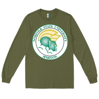 Army Green norfolk state spartans Long Sleeve Tee - linhVisuals