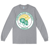 Heather Grey norfolk state spartans Long Sleeve Tee - linhVisuals