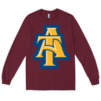 Burgundy north carolina a&t aggies Long Sleeve Tee - linhVisuals