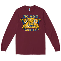 Burgundy north carolina a&t aggies Long Sleeve Tee - linhVisuals