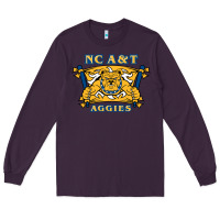 Plum north carolina a&t aggies Long Sleeve Tee - linhVisuals