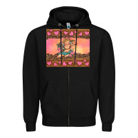 Black cupid valentine's day Zipper Hoodie - RanaPortraitStore