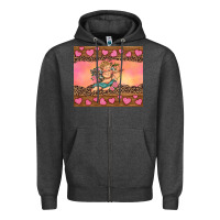 Charcoal Heather cupid valentine's day Zipper Hoodie - RanaPortraitStore