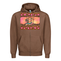 Chestnut cupid valentine's day Zipper Hoodie - RanaPortraitStore
