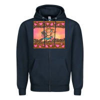 Navy cupid valentine's day Zipper Hoodie - RanaPortraitStore