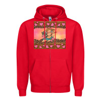 Red cupid valentine's day Zipper Hoodie - RanaPortraitStore