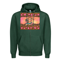 Sports Green cupid valentine's day Zipper Hoodie - RanaPortraitStore