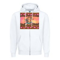 White cupid valentine's day Zipper Hoodie - RanaPortraitStore