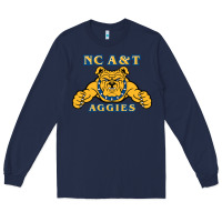 Navy north carolina a&t aggies Long Sleeve Tee - linhVisuals