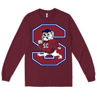 Burgundy south carolina state bulldogs Long Sleeve Tee - linhVisuals