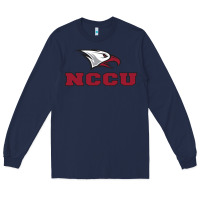 Navy north carolina central eagles Long Sleeve Tee - linhVisuals