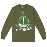 Army Green PANIC! AT THE DISCO Long Sleeve Tee - linhVisuals