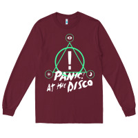 Burgundy PANIC! AT THE DISCO Long Sleeve Tee - linhVisuals