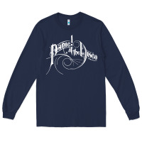 Navy PANIC! AT THE DISCO Long Sleeve Tee - linhVisuals
