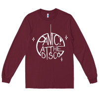 Burgundy PANIC! AT THE DISCO Long Sleeve Tee - linhVisuals