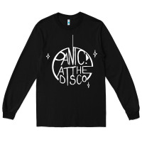 Black PANIC! AT THE DISCO Long Sleeve Tee - linhVisuals