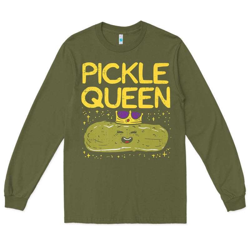 Are You The Pickle Queen Womens Funny Pickle Gifts Premium T Shirt Long Sleeve Tee by linhVisuals | Teevron