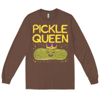 Chestnut are you the pickle queen womens funny pickle gifts premium t shirt Long Sleeve Tee - linhVisuals