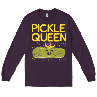 Plum are you the pickle queen womens funny pickle gifts premium t shirt Long Sleeve Tee - linhVisuals