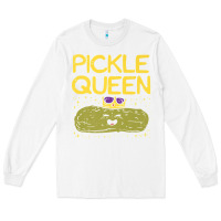 White are you the pickle queen womens funny pickle gifts premium t shirt Long Sleeve Tee - linhVisuals