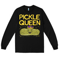 Black are you the pickle queen womens funny pickle gifts premium t shirt Long Sleeve Tee - linhVisuals