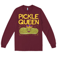 Burgundy are you the pickle queen womens funny pickle gifts premium t shirt Long Sleeve Tee - linhVisuals