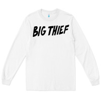 White BIG THIEF Long Sleeve Tee - linhVisuals