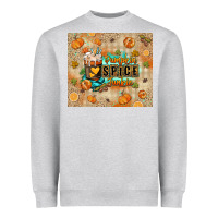 Heather Grey Pumpkin spice junkie Heavyweight Sweatshirt - RanaPortraitStore