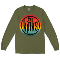 Army Green The Kinks Vintage Music Retro Long Sleeve Tee - linhVisuals