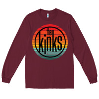 Burgundy The Kinks Vintage Music Retro Long Sleeve Tee - linhVisuals