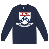 Navy upenn shield with banner Long Sleeve Tee - linhVisuals