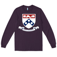 Plum upenn shield with banner Long Sleeve Tee - linhVisuals