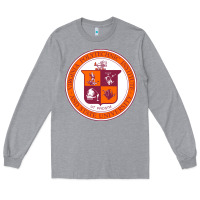Heather Grey virginia tech seal Long Sleeve Tee - linhVisuals
