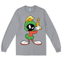 Heather Grey marvin the martian looney Long Sleeve Tee - linhVisuals