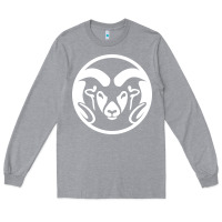 Heather Grey colorado state rams Long Sleeve Tee - linhVisuals