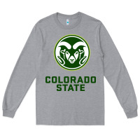 Heather Grey colorado state rams Long Sleeve Tee - linhVisuals