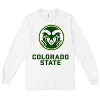 White colorado state rams Long Sleeve Tee - linhVisuals