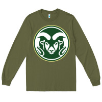 Army Green colorado state rams Long Sleeve Tee - linhVisuals