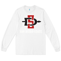 White san diego state aztecs Long Sleeve Tee - linhVisuals