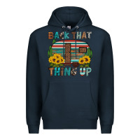 Navy back that thing up Premium Hoodie - Artiststas