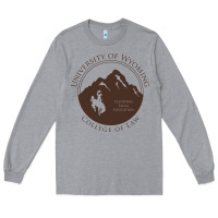 Heather Grey university of wyoming cowboys Long Sleeve Tee - linhVisuals