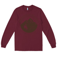 Burgundy university of wyoming cowboys Long Sleeve Tee - linhVisuals