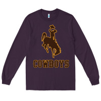 Plum university of wyoming cowboys Long Sleeve Tee - linhVisuals