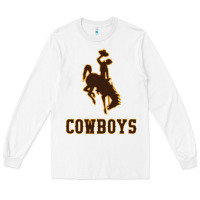 White university of wyoming cowboys Long Sleeve Tee - linhVisuals